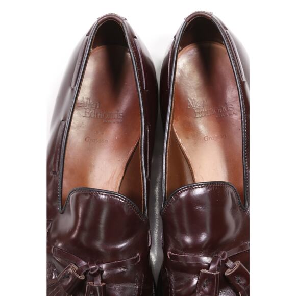 Allen Edmonds Grayson Burgundy Oxblood Tassel Loafers Leather Dress Shoes 13 B main image 7
